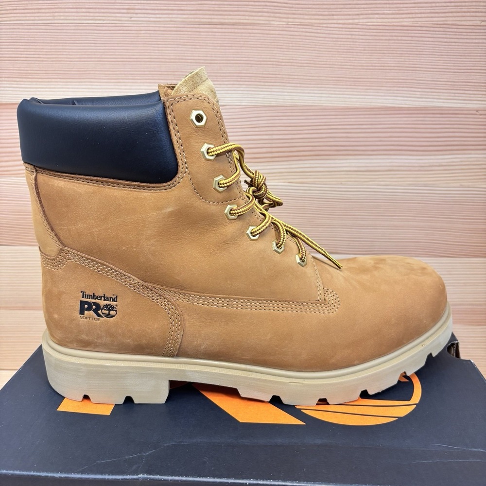 Timberland Pro Sawhorse 6" Soft Toe Boot Wheat Men Sz 13 TB1A223J 231